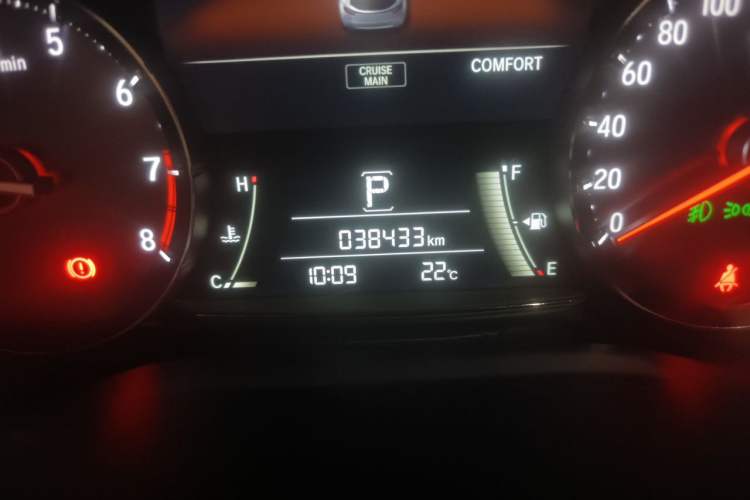 Used Honda Avancier 2020 370TURBO Two-Wheel Drive Luxury Edition Odometer Close Up