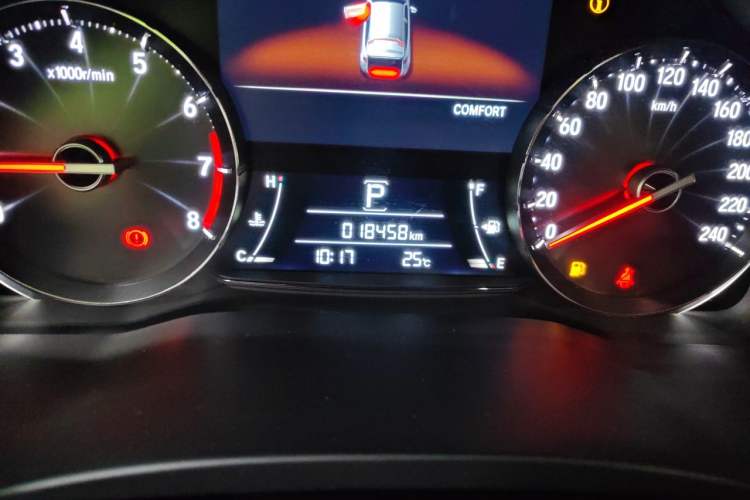 Used Honda Avancier 2022 240TURBO Two-Wheel-Drive Limited-Edition Commemorative Version Odometer Close Up