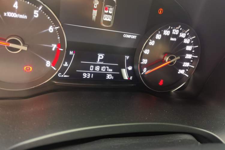 Used Honda Avancier 2023 370TURBO Four-Wheel Drive Luxury Edition Odometer Close Up