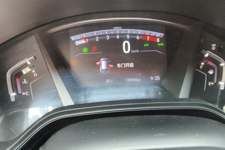 Used Honda Breeze 2020 240TURBO CVT Four-Wheel Drive Phantom Night Edition Odometer Close Up