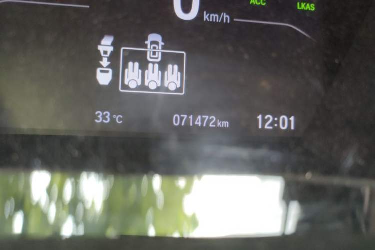 Used Honda Breeze 2020 240TURBO CVT 2WD Luxury Edition Odometer Close Up