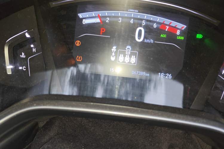 Used Honda Breeze 2020 240TURBO CVT Two-Wheel Drive Prestige Edition Odometer Close Up