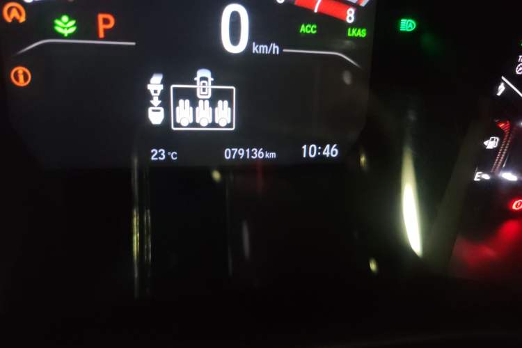 Used Honda Breeze 2020 240TURBO CVT Two-Wheel Drive Prestige Edition Odometer Close Up