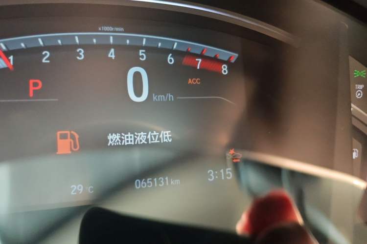 Used Honda Breeze 2021 240TURBO CVT Two-Wheel Drive Smart Enjoyment Version Odometer Close Up