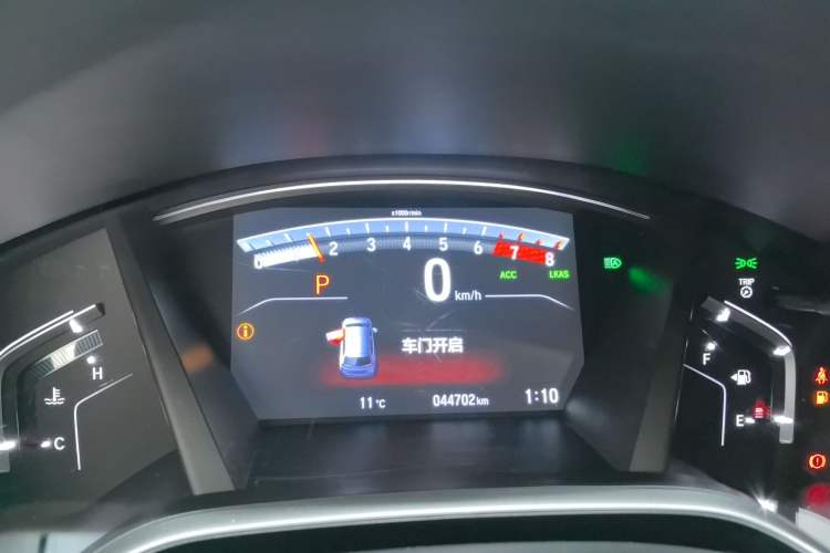 Used Honda Breeze 2021 240TURBO CVT Two-Wheel Drive Smart Enjoyment Version Odometer Close Up