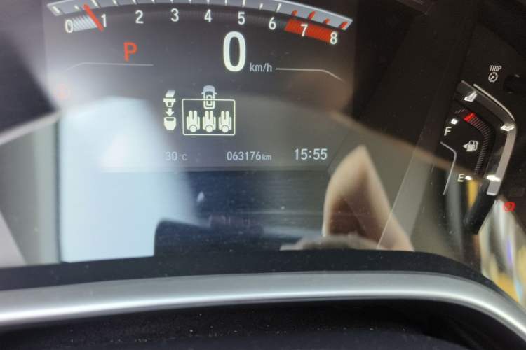Used Honda Breeze 2021 240TURBO CVT Front-Wheel Drive Elite Edition Odometer Close Up