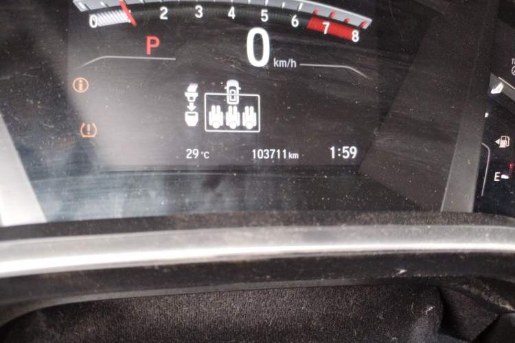 Used Honda Breeze 2021 240TURBO CVT Two-Wheel Drive Smart Enjoyment Version Odometer Close Up