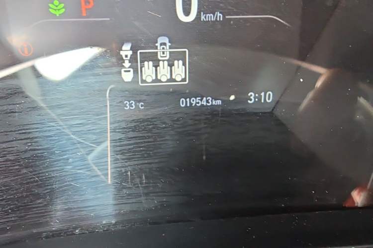 Used Honda Breeze 2021 240TURBO CVT Front-Wheel Drive Elite Edition Odometer Close Up