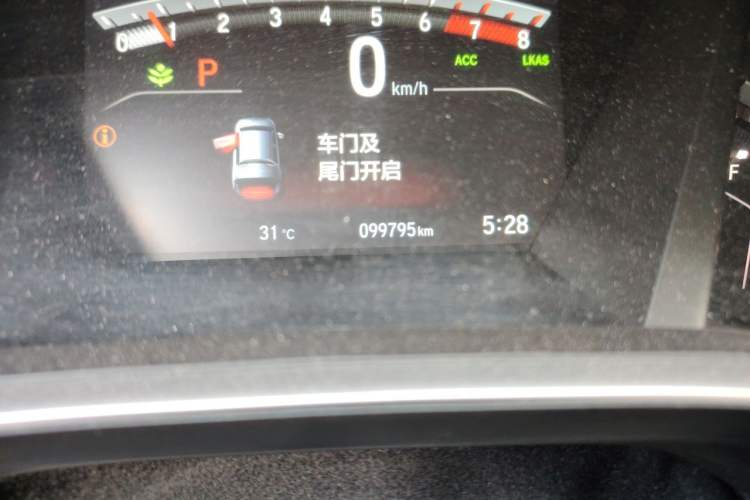 Used Honda Breeze 2021 240TURBO CVT Two-Wheel Drive Smart Enjoyment Version Odometer Close Up