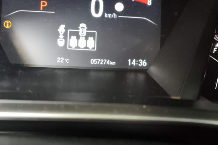 Used Honda Breeze 2021 240TURBO CVT Two-Wheel Drive Smart Enjoyment Version Odometer Close Up