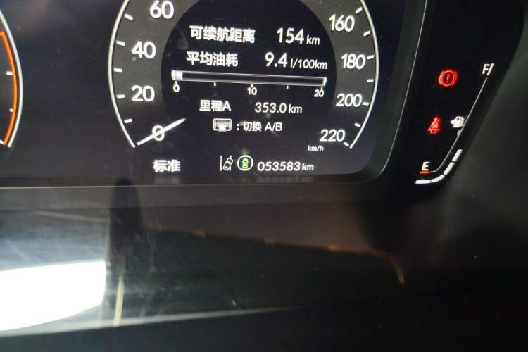 Used Honda Breeze 2023 240TURBO Two-Wheel-Drive Luxury Edition 5 Seats Odometer Close Up