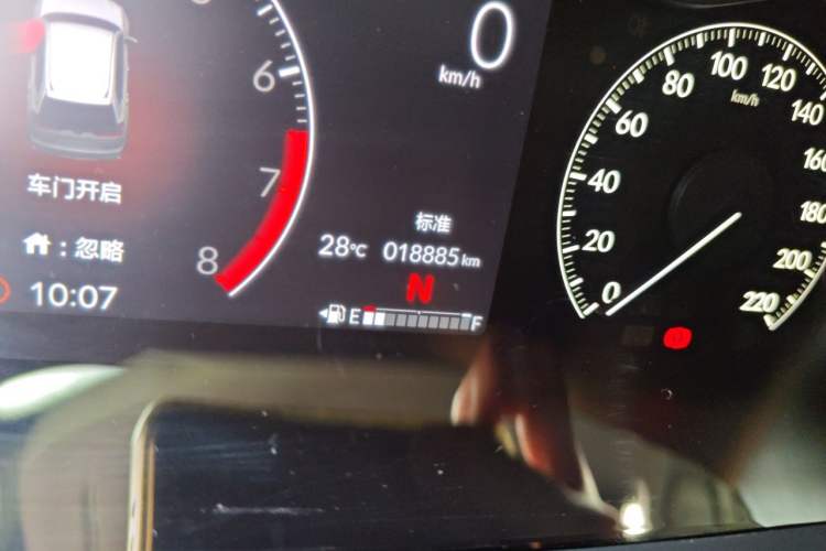 Used Honda Breeze 2023 240TURBO Two-Wheel Drive Elite Edition 5 Seats Odometer Close Up