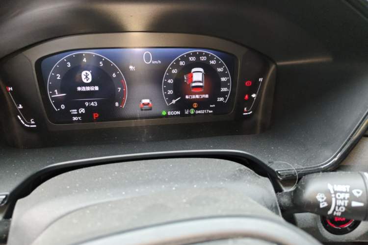 Used Honda Breeze 2023 240TURBO Two-Wheel-Drive Luxury Edition 5 Seats Odometer Close Up