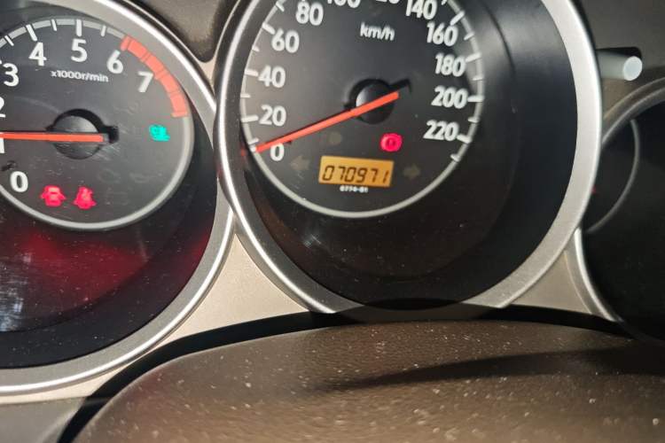 Used Honda City 2007 1.3L manual standard version Odometer Close Up