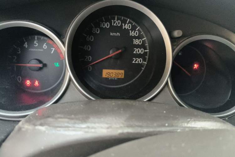 Used Honda City 2007 1.3L manual standard version Odometer Close Up