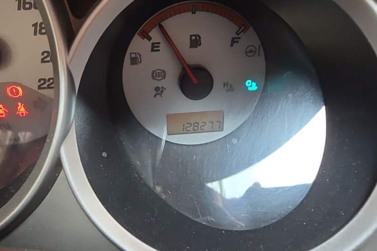 Used Honda City 2007 1.3L manual standard version Odometer Close Up