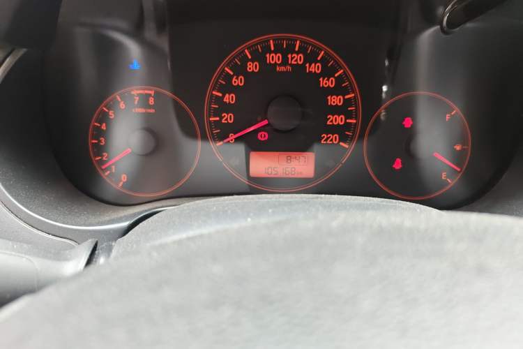 Used Honda City 2015 1.5L manual Comfort version Odometer Close Up