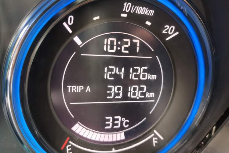 Used Honda City 2017 1.5L CVT Elite Edition Odometer Close Up