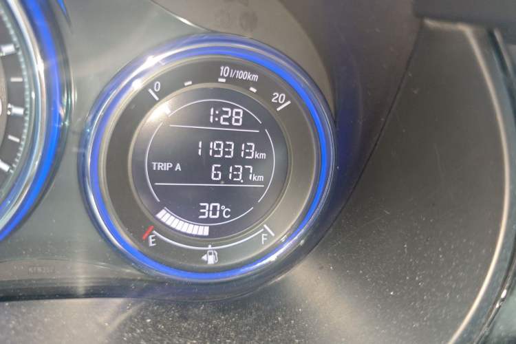 Used Honda City 2017 1.5L CVT Elite Edition Odometer Close Up