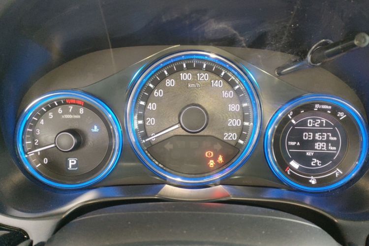 Used Honda City 2017 1.5L CVT Luxury Edition Odometer Close Up