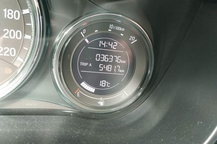 Used Honda City 2018 1.5L CVT Dynamic Edition Odometer Close Up