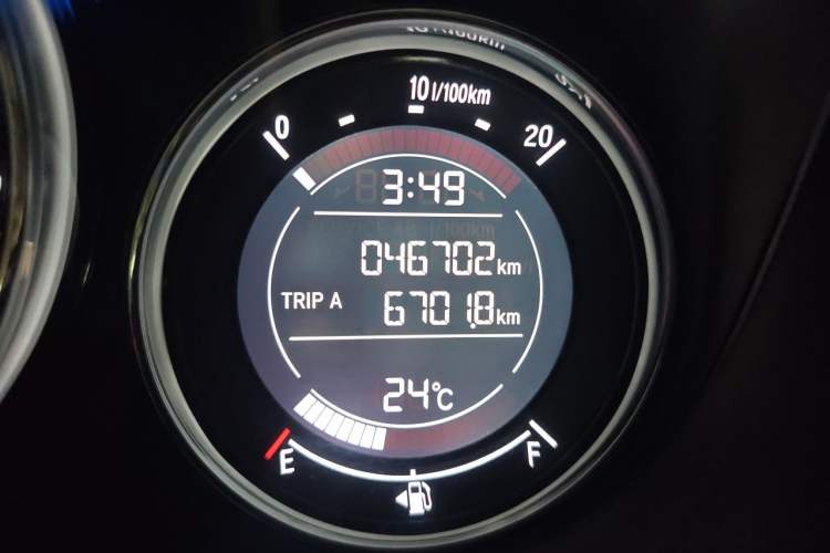 Used Honda City 2018 1.5L CVT Dynamic Edition Odometer Close Up