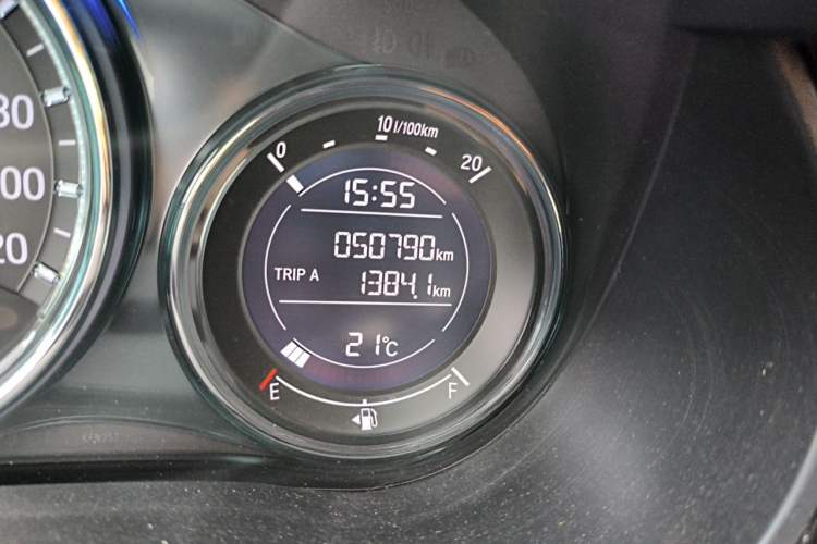 Used Honda City 2019 1.5L CVT Dynamic Edition Odometer Close Up