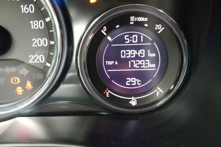 Used Honda City 2019 1.5L CVT Dynamic Edition Odometer Close Up