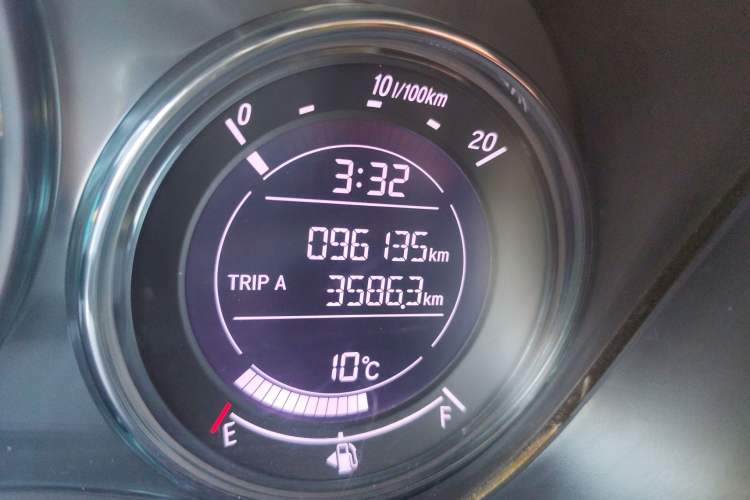 Used Honda City 2019 1.5L CVT Dynamic Edition Odometer Close Up