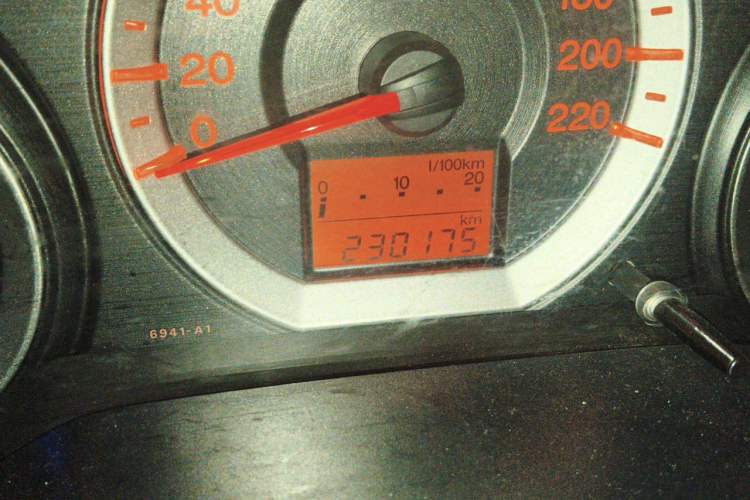 Used Honda City Classic 2008 1.5L Automatic Elite Edition Odometer Close Up