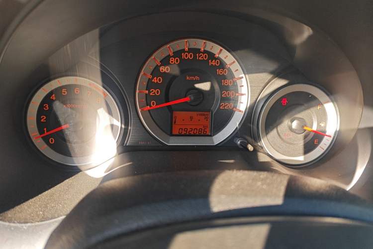 Used Honda City Classic 2008 1.5L manual comfort version Odometer Close Up