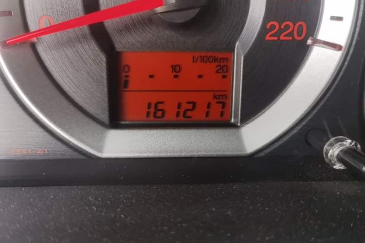 Used Honda City Classic 2008 1.5L manual comfort version Odometer Close Up