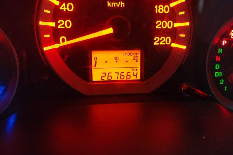 Used Honda City Classic 2008 1.5L Automatic Elite Edition Odometer Close Up