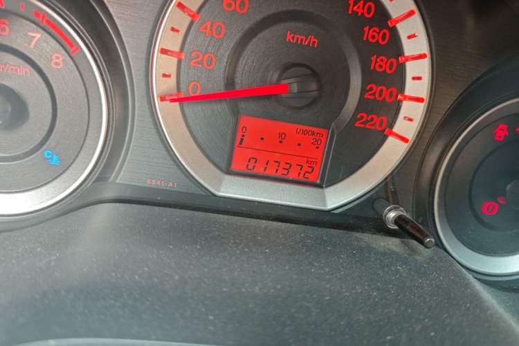 Used Honda City Classic 2008 1.5L manual comfort version Odometer Close Up