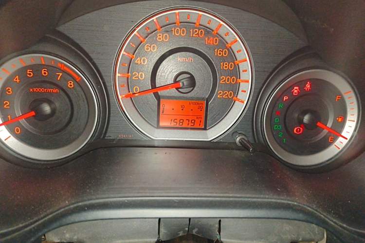 Used Honda City Classic 2008 1.5L Automatic Elite Edition Odometer Close Up