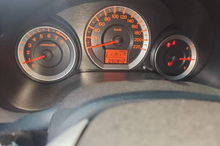 Used Honda City Classic 2008 1.5L manual comfort version Odometer Close Up