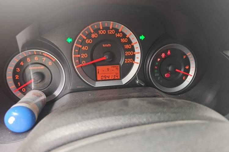 Used Honda City Classic 2008 1.5L Automatic Elite Edition Odometer Close Up