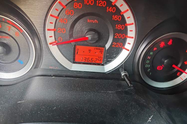 Used Honda City Classic 2008 1.5L Automatic Elite Edition Odometer Close Up