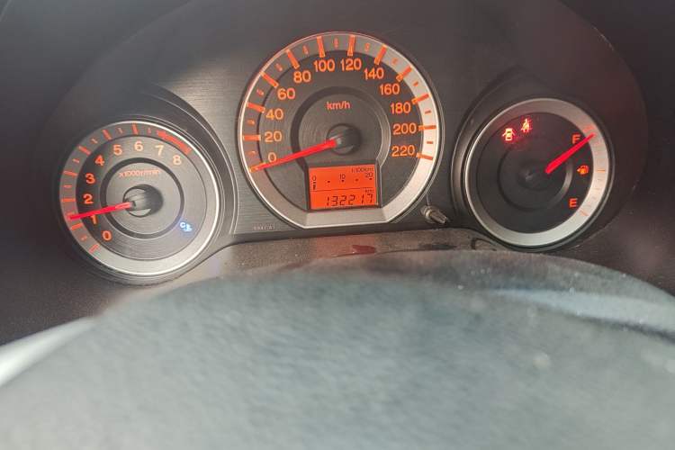 Used Honda City Classic 2008 1.5L manual comfort version Odometer Close Up