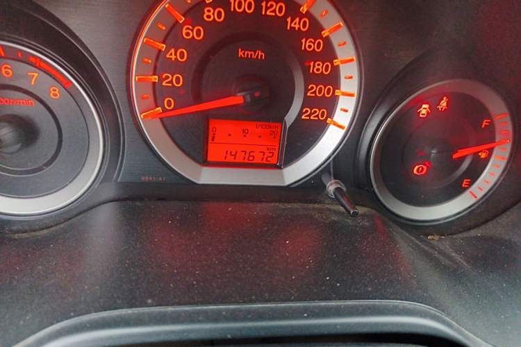 Used Honda City Classic 2011 1.5L Manual Elite Edition Odometer Close Up