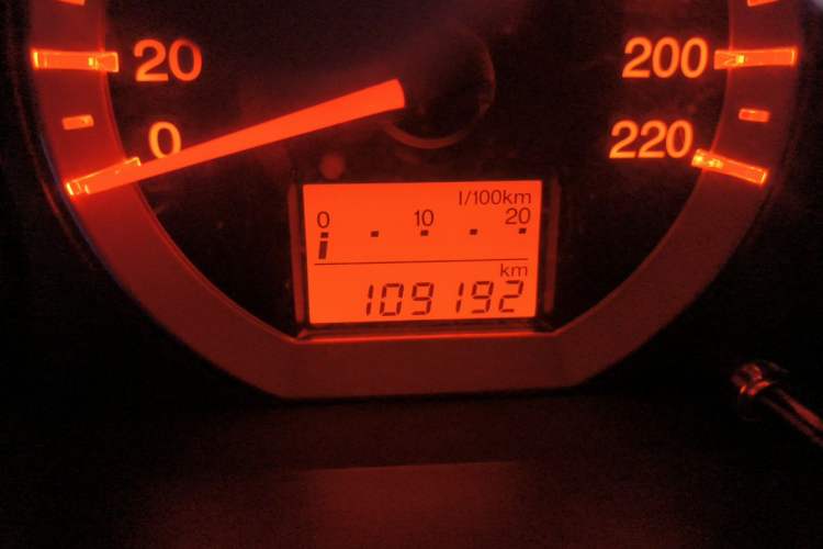 Used Honda City Classic 2011 1.5L Automatic Elite Edition Odometer Close Up