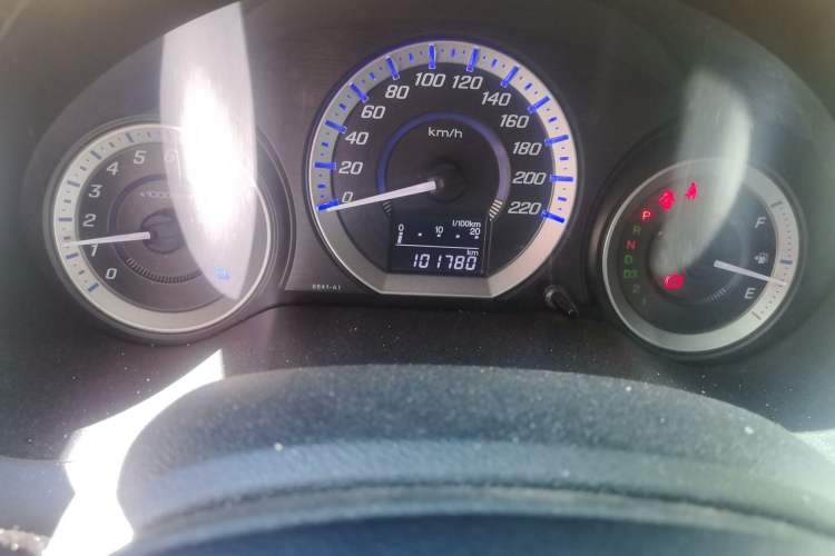 Used Honda City Classic 2012 1.5L Automatic Elite Edition Odometer Close Up