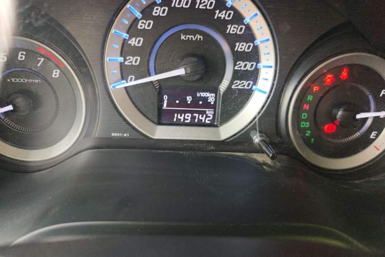 Used Honda City Classic 2012 1.5L Automatic Elite Edition Odometer Close Up
