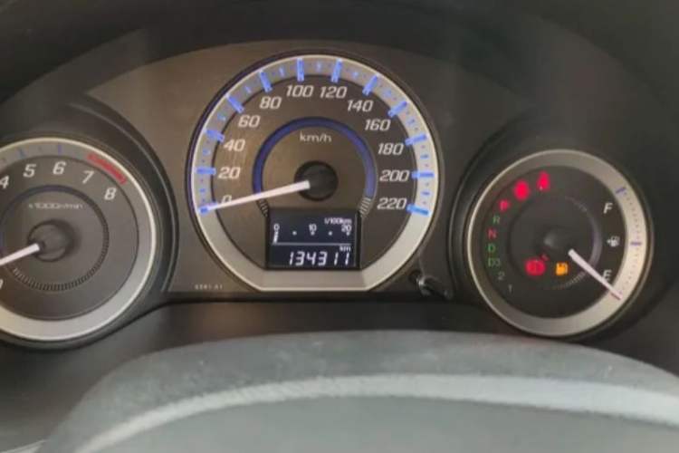 Used Honda City Classic 2012 1.5L Automatic Elite Edition Odometer Close Up