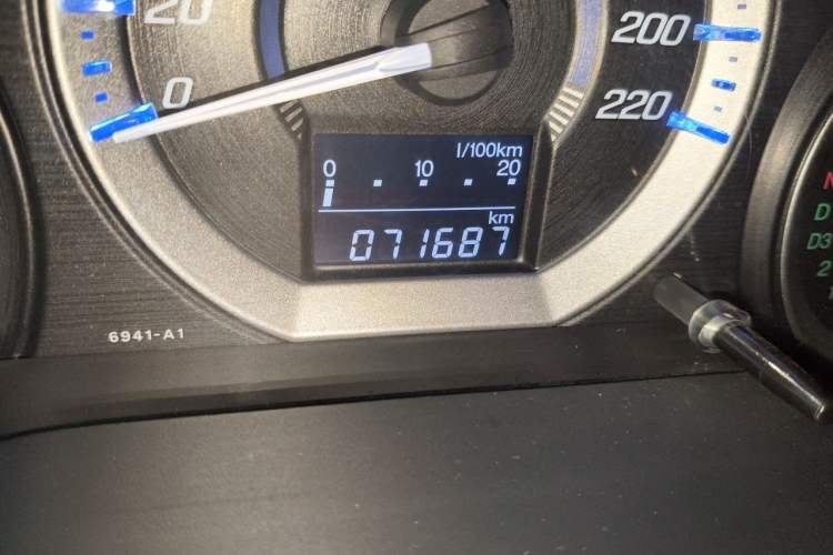 Used Honda City Classic 2012 1.5L Automatic Elite Edition Odometer Close Up