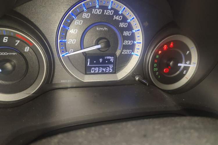Used Honda City Classic 2012 1.5L Automatic Elite Edition Odometer Close Up