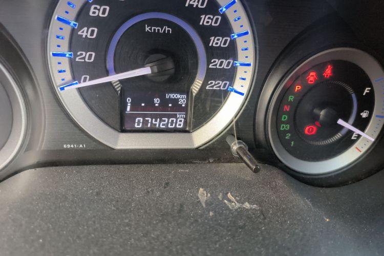 Used Honda City Classic 2012 1.5L Automatic Elite Edition Odometer Close Up
