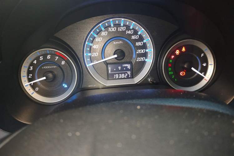 Used Honda City Classic 2012 1.5L Automatic Elite Edition Odometer Close Up