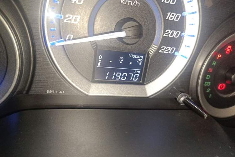 Used Honda City Classic 2012 1.5L Automatic Elite Edition Odometer Close Up