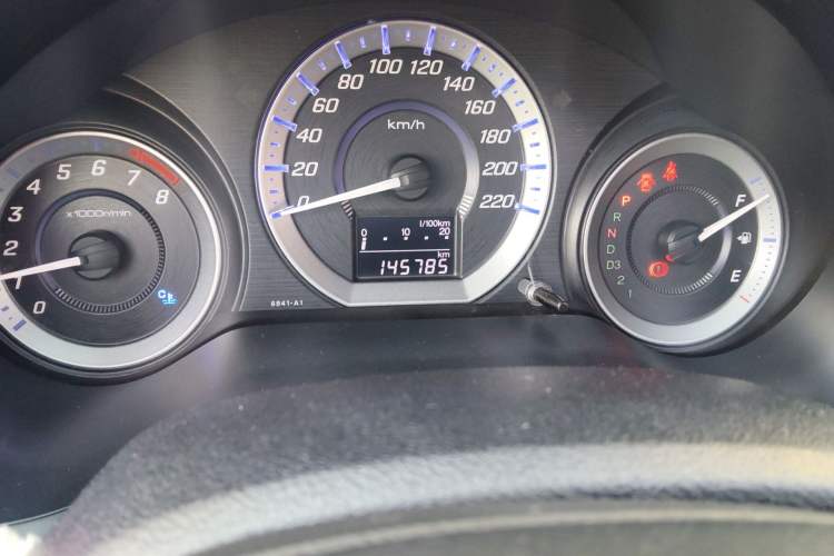 Used Honda City Classic 2012 1.5L Automatic Elite Edition Odometer Close Up